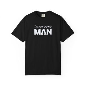 MAN Subtle White Graphic T-Shirt — Minimalist Unisex Tee